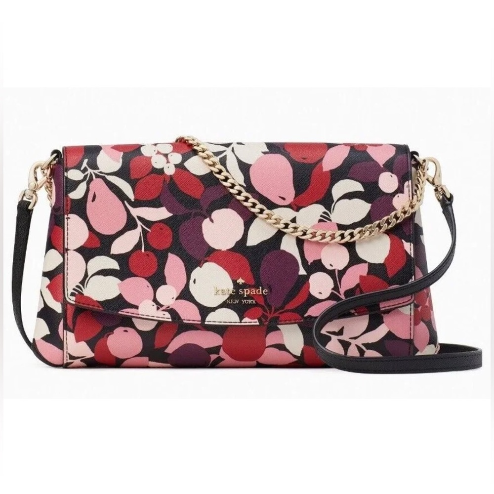 Kate Spade Laurel Way Greer Chain Crossbody Foliage Saffiano K8455 NWT $299 FS